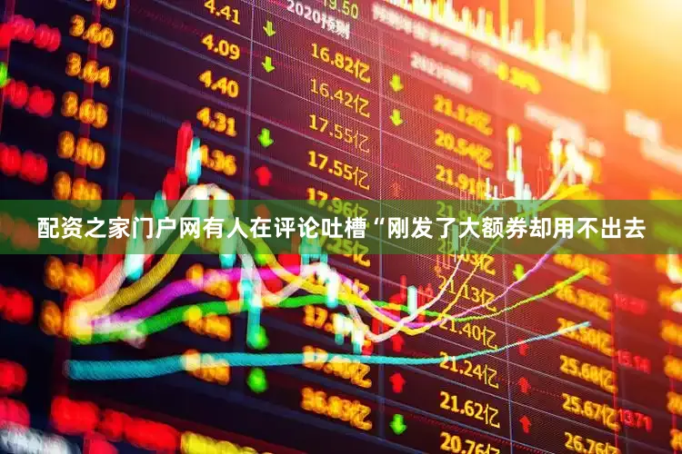 配资之家门户网有人在评论吐槽“刚发了大额券却用不出去