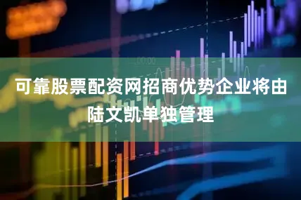 可靠股票配资网招商优势企业将由陆文凯单独管理