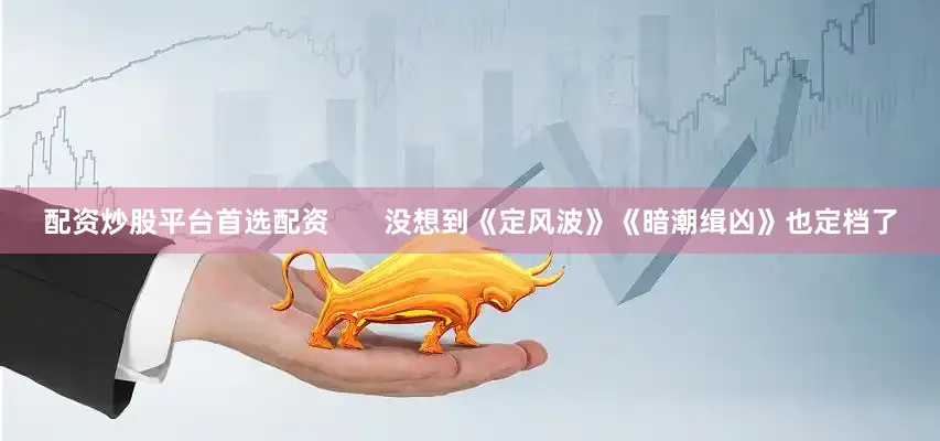 配资炒股平台首选配资       没想到《定风波》《暗潮缉凶》也定档了
